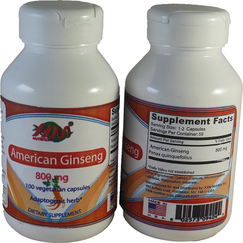 NCB American Ginseng Concentrate 500mg – 200 Capsules (Made In USA)